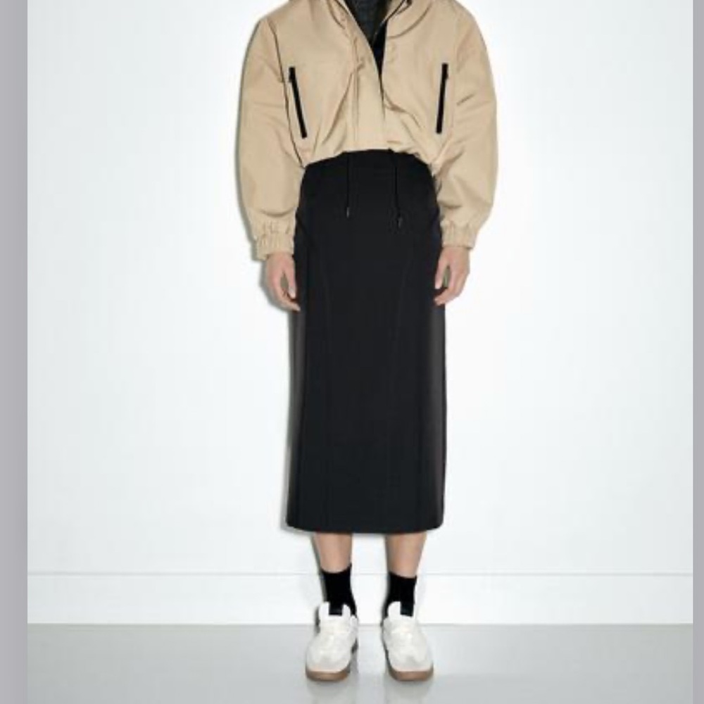Zara Black Midi Skirt